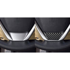 Car Carbon Fiber Steering Wheel Decorative Sticker for Toyota Highlander 2014-2019, Left Drive, Steering Wheel