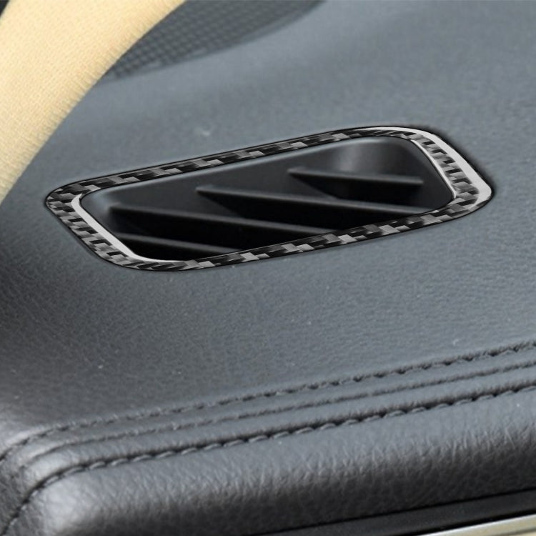 Car Carbon Fiber Dashboard Air Outlet Decorative Sticker for Toyota Highlander 2014-2019, Left Drive, Dashboard Air Outlet
