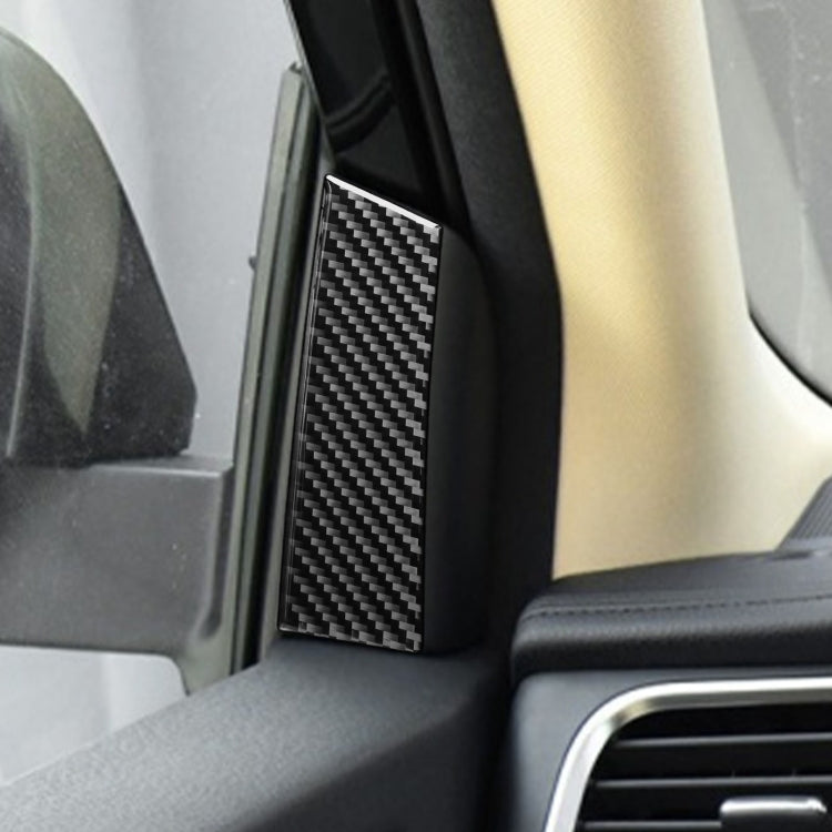 Car Carbon Fiber A-pillar Decorative Sticker for Toyota Highlander 2014-2019, Left Drive, A-pillar
