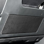 Car Carbon Fiber Steering Wheel Lower Panel Decorative Sticker for Toyota Highlander 2014-2019, Left Drive, Steering Wheel Lower Panel