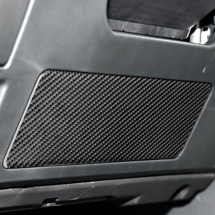 Car Carbon Fiber Steering Wheel Lower Panel Decorative Sticker for Toyota Highlander 2014-2019, Left Drive, Steering Wheel Lower Panel