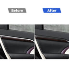 Car Carbon Fiber Door Trim Decorative Strip for Toyota Highlander 2014-2019, Left Drive, Door Trim