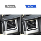 Car Carbon Fiber Side Air Outlet Decorative Sticker for Toyota Highlander 2014-2019, Left Drive, Side Air Outlet