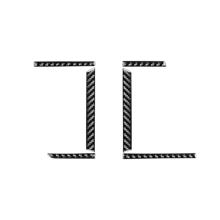 Car Carbon Fiber Central Air Outlet Decorative Sticker for Toyota Highlander 2014-2019, Left Drive, Central Air Outlet