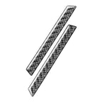 Car Carbon Fiber Central Air Outlet Decorative Sticker for Toyota Highlander 2014-2019, Left Drive, Central Air Outlet