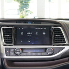 Car Carbon Fiber Central Air Outlet Decorative Sticker for Toyota Highlander 2014-2019, Left Drive, Central Air Outlet