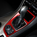Car Carbon Fiber Gear Panel Decorative Sticker for Infiniti Q50 2014-2020, Right Drive, Gear Panel, Right Drive