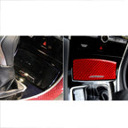 Car Carbon Fiber Gear Panel Ashtray Decorative Sticker for Infiniti Q50 2014-2020, Left and Right Drive, Gear Panel Ashtray