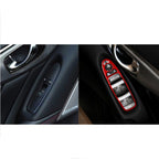 Car Carbon Fiber A Style Window Glass Lift Panel Decorative Sticker for Infiniti Q50 2014-2020, Right Drive, A Style Window Glass Lift, Right Drive