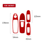 Car Carbon Fiber B Style Window Glass Lift Panel Decorative Sticker for Infiniti Q50 2014-2020, Left Drive, B Style Window Glass Lift, Left Drive