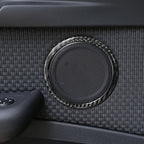 Car Door Horn Ring Decorative Sticker for BMW F52 1 Series Sedan 2017-2019, Left Drive, Door Horn Ring