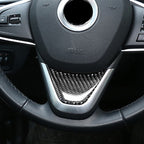 Car Steering Wheel Decorative Sticker for BMW F52 1 Series Sedan 2017-2019, Left Drive, Steering Wheel
