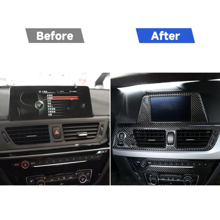Car Central Control Air Outlet Decorative Sticker for BMW F52 1 Series Sedan 2017-2019, Left Drive, Central Control Air Outlet