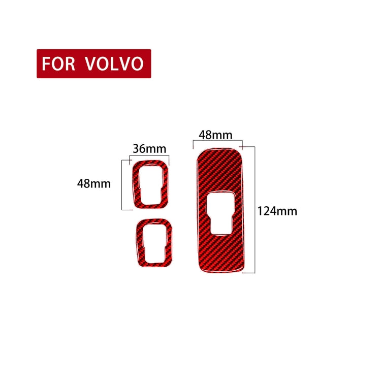 Car Window Lift Button Decorative Sticker for Volvo V60 2010-2017, Left Drive, Window Lift Button, Left Drive