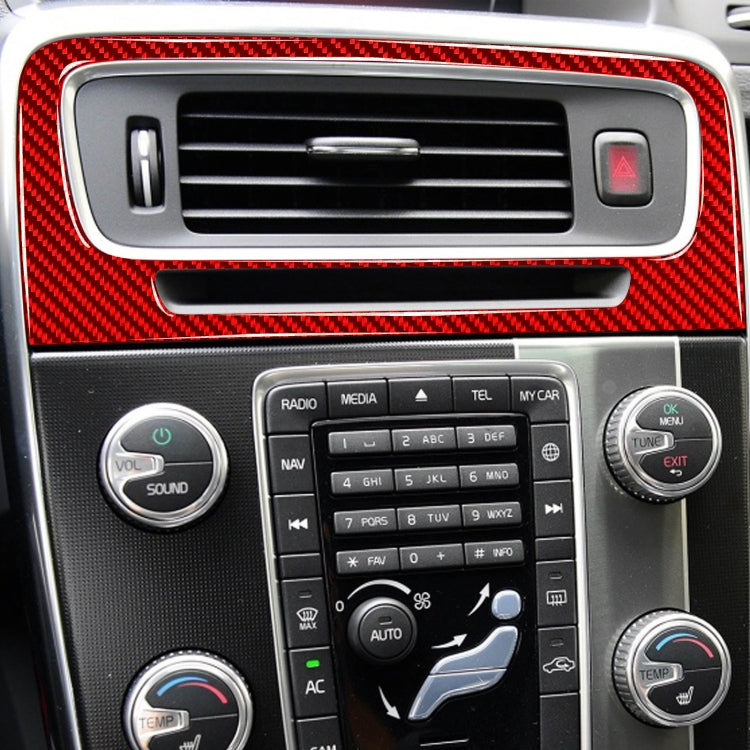 Car Central Control Air Outlet Decorative Sticker for Volvo V60 2010-2017, Left and Right Drive, Central Control Air Outlet