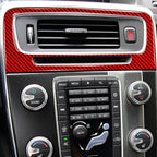 Car Central Control Air Outlet Decorative Sticker for Volvo V60 2010-2017, Left and Right Drive, Central Control Air Outlet
