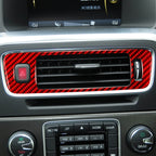 Car Central Control Lower Air Outlet Decorative Sticker for Volvo V60 2010-2017, Right Drive, Central Control Lower Air Outlet, Right Drive