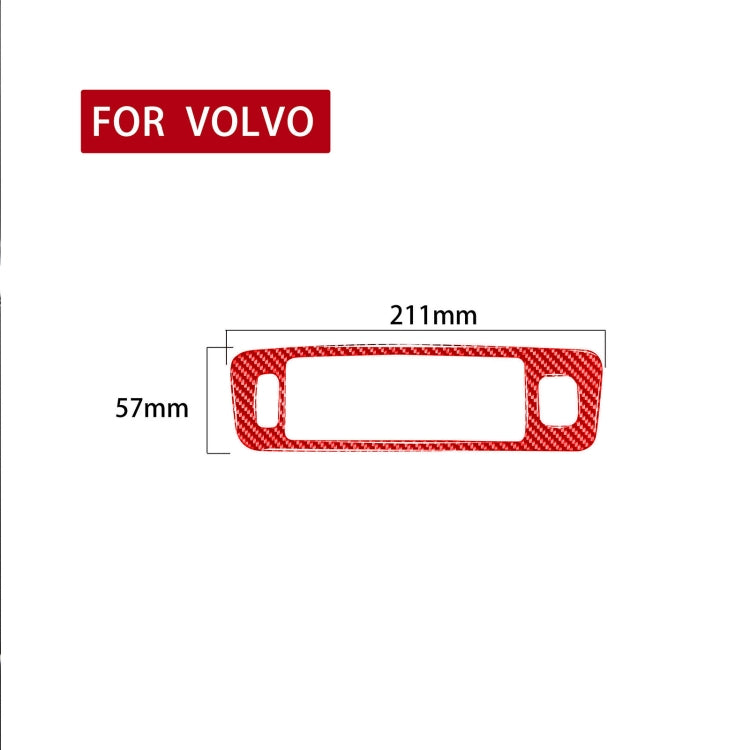 Car Central Control Lower Air Outlet Decorative Sticker for Volvo V60 2010-2017, Left Drive, Central Control Lower Air Outlet, Left Drive