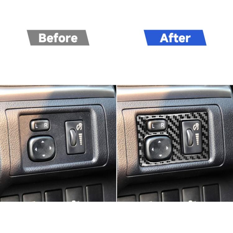 Car Carbon Fiber Dashboard Adjustment Frame Decorative Sticker for Lexus CT 2011-2017, Left Drive, Dashboard Adjustment Frame, Left Drive