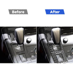 Car Carbon Fiber Gear Panel Decorative Sticker for Lexus CT 2011-2017, Left Drive, Gear Panel, Left Drive