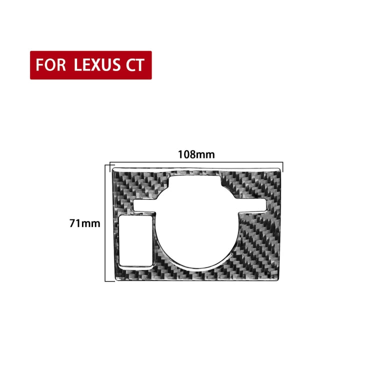 Car Control Panel Low-level Configuration Decorative Sticker for Lexus CT 2011-2017, Left Drive, Control Panel Low-level, Left Drive