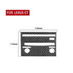 Car Carbon Fiber CD Panel B Decorative Sticker for Lexus CT 2011-2017, Right Drive, CD Panel B, Right Drive