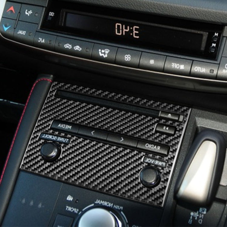 Car Carbon Fiber CD Panel B Decorative Sticker for Lexus CT 2011-2017, Right Drive, CD Panel B, Right Drive