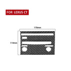 Car Carbon Fiber CD Panel B Decorative Sticker for Lexus CT 2011-2017, Left Drive, CD Panel B, Left Drive