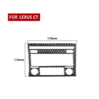 Car Carbon Fiber CD Panel A Decorative Sticker for Lexus CT 2011-2017, Left and Right Drive, CD Panel A