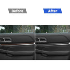 Car Carbon Fiber Threshold Decorative Sticker for Ford Explorer 2016-2019, Left Drive, Threshold