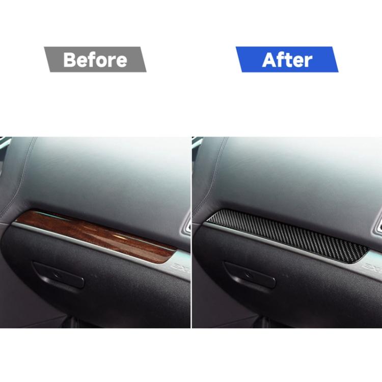 Car Carbon Fiber Storage Decorative Sticker for Ford Explorer 2016-2019, Left Drive, Storage