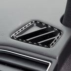Car Carbon Fiber Dashboard Air Outlet Decorative Sticker for Ford Explorer 2013-2019, Left Drive, Dashboard Air Outlet