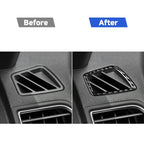Car Carbon Fiber Dashboard Air Outlet Decorative Sticker for Ford Explorer 2013-2019, Left Drive, Dashboard Air Outlet