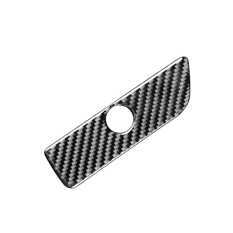 Car Carbon Fiber Storage Box Handle Decorative Sticker for Ford Explorer 2013-2019, Left Drive, Storage Box Handle