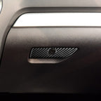 Car Carbon Fiber Storage Box Handle Decorative Sticker for Ford Explorer 2013-2019, Left Drive, Storage Box Handle