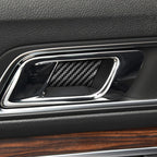 Car Carbon Fiber Inner Door Bowl Decorative Sticker for Ford Explorer 2013-2019, Left Drive, Inner Door Bowl