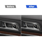 Car Carbon Fiber Inner Door Bowl Decorative Sticker for Ford Explorer 2013-2019, Left Drive, Inner Door Bowl