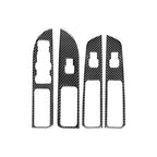 Car Carbon Fiber Window Lift Panel Decorative Sticker for Ford Explorer 2013-2019, Left Drive, Window Lift Panel