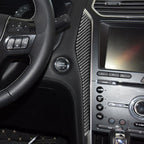 Car Carbon Fiber Central Control Decorative Sticker for Ford Explorer 2013-2019, Left Drive, Central Control