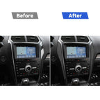 Car Carbon Fiber Central Control Decorative Sticker for Ford Explorer 2013-2019, Left Drive, Central Control