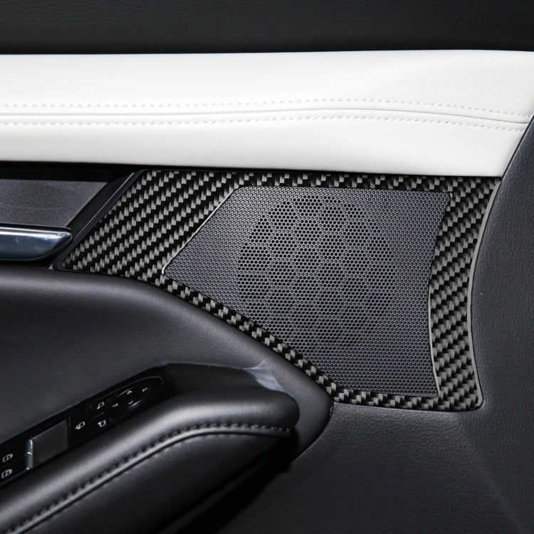 Car Front Door Speaker Frame Decorative Sticker for Mazda 3 Axela 2020, Left and Right Drive, Front Door Speaker Frame