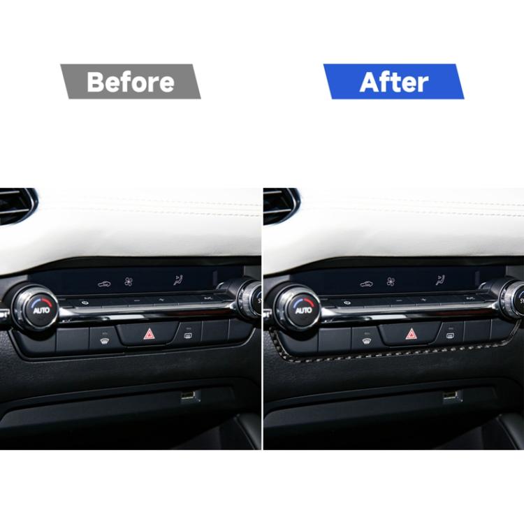 Car Air Conditioning Control Box Decorative Sticker for Mazda 3 Axela 2020, Left and Right Drive, Air Conditioning Control Box
