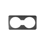 Car Carbon Fiber Rear Water Cup Decorative Sticker for Mazda 3 Axela 2020, Left and Right Drive , Rear Water Cup