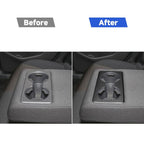 Car Carbon Fiber Rear Water Cup Decorative Sticker for Mazda 3 Axela 2020, Left and Right Drive , Rear Water Cup