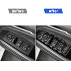 7 in 1 Car Carbon Fiber Window Lift Panel Decorative Sticker for Mazda 3 Axela 2020, Right Drive, Window Lift, Right Drive