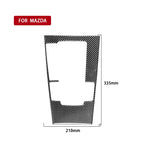 Car Carbon Fiber Central Control Gear Panel Decorative Sticker for Mazda 3 Axela 2020, Left Drive, Central Control Gear Panel, Left Drive
