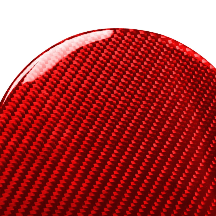 Car Carbon Fiber Fuel Tank Cap Decorative Sticker for Nissan 370Z / Z34 2009-, Left and Right Drive Universal, Fuel Tank Cap