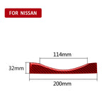 Car Carbon Fiber Multimedia Navigation Button Decorative Strip for Nissan 370Z / Z34 2009-, Left and Right Drive Universal, Multimedia Navigation Button Strip