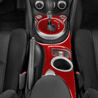 5 in 1 Car Carbon Fiber Gear Water Cup Holder Panel Decorative Sticker for Nissan 370Z / Z34 2009-, Right Drive, Gear Water Cup Holder Panel, Right Drive