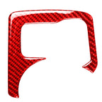 Car Carbon Fiber Central Control Heating Button Decorative Sticker for Nissan 370Z / Z34 2009-, Left and Right Drive Universal, Central Control Heating Button